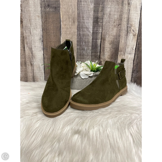 Boots Ankle Heels By Esprit In Green, Size: 8.5