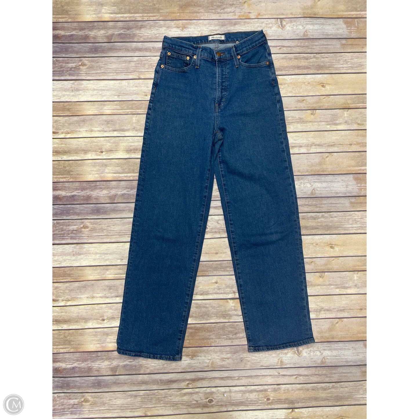Jeans Wide Leg By Madewell In Blue Denim, Size: 4
