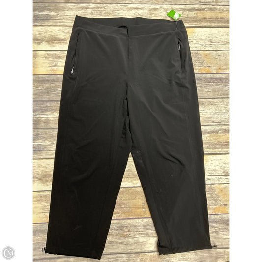 Athletic Pants By Chicos In Black, Size: L