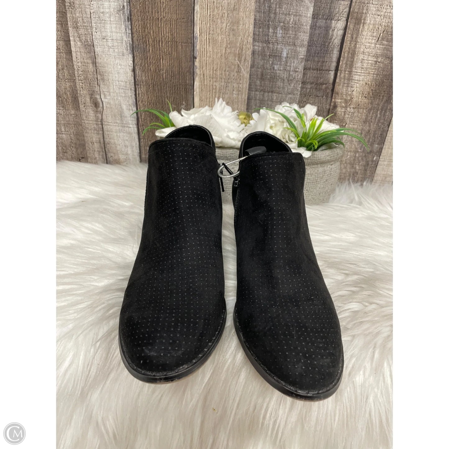 Boots Ankle Heels By Life Stride In Black, Size: 7