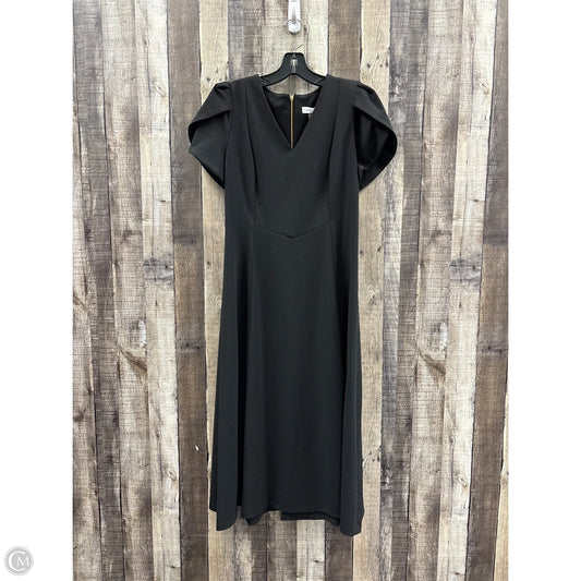 Dress Casual Midi By Calvin Klein In Black, Size: M