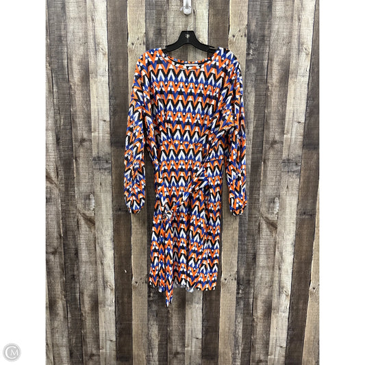 Dress Casual Midi By Zara In Multi-colored, Size: S