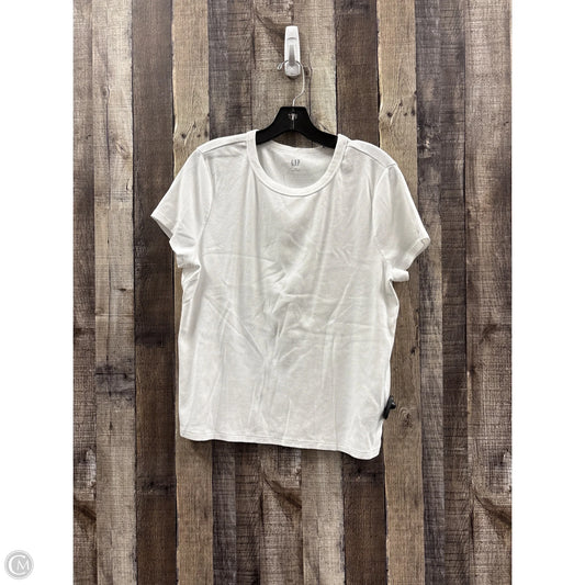 Top Short Sleeve Basic By Gap In White, Size: Xl