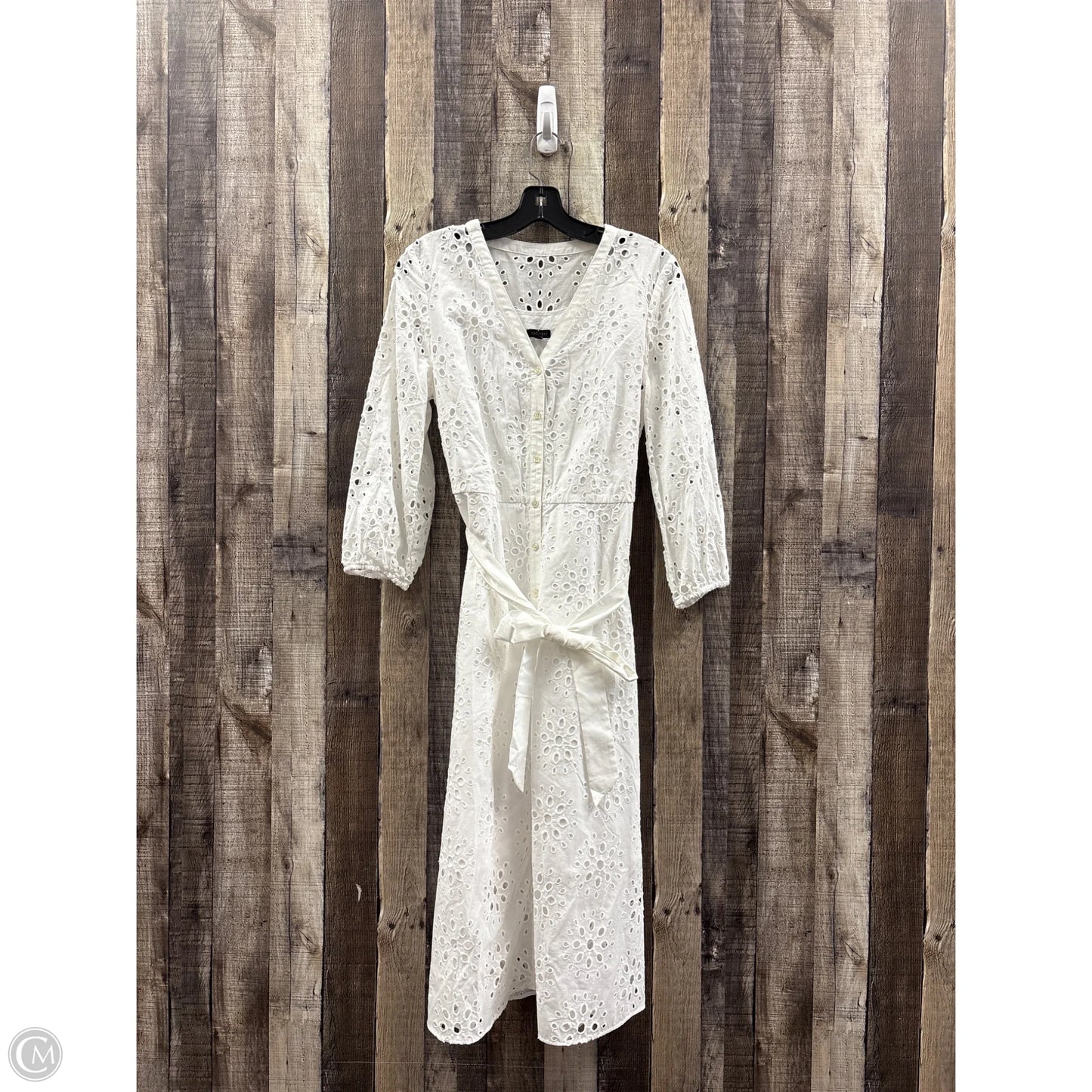 Dress Casual Maxi By Talbots In White, Size: 8
