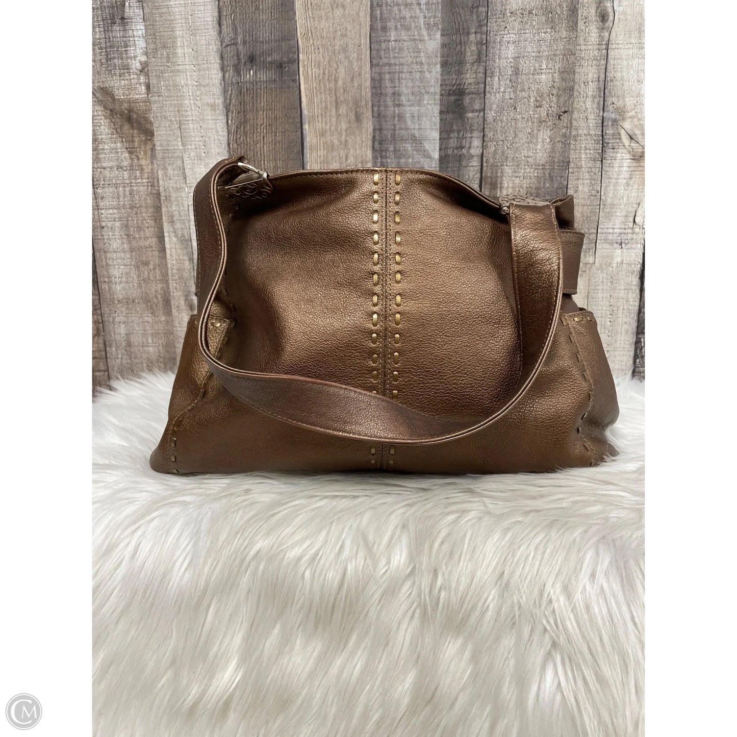 Handbag Leather By Brighton, Size: Medium