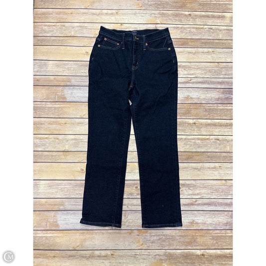 Jeans Straight By J. Crew In Blue Denim, Size: 2