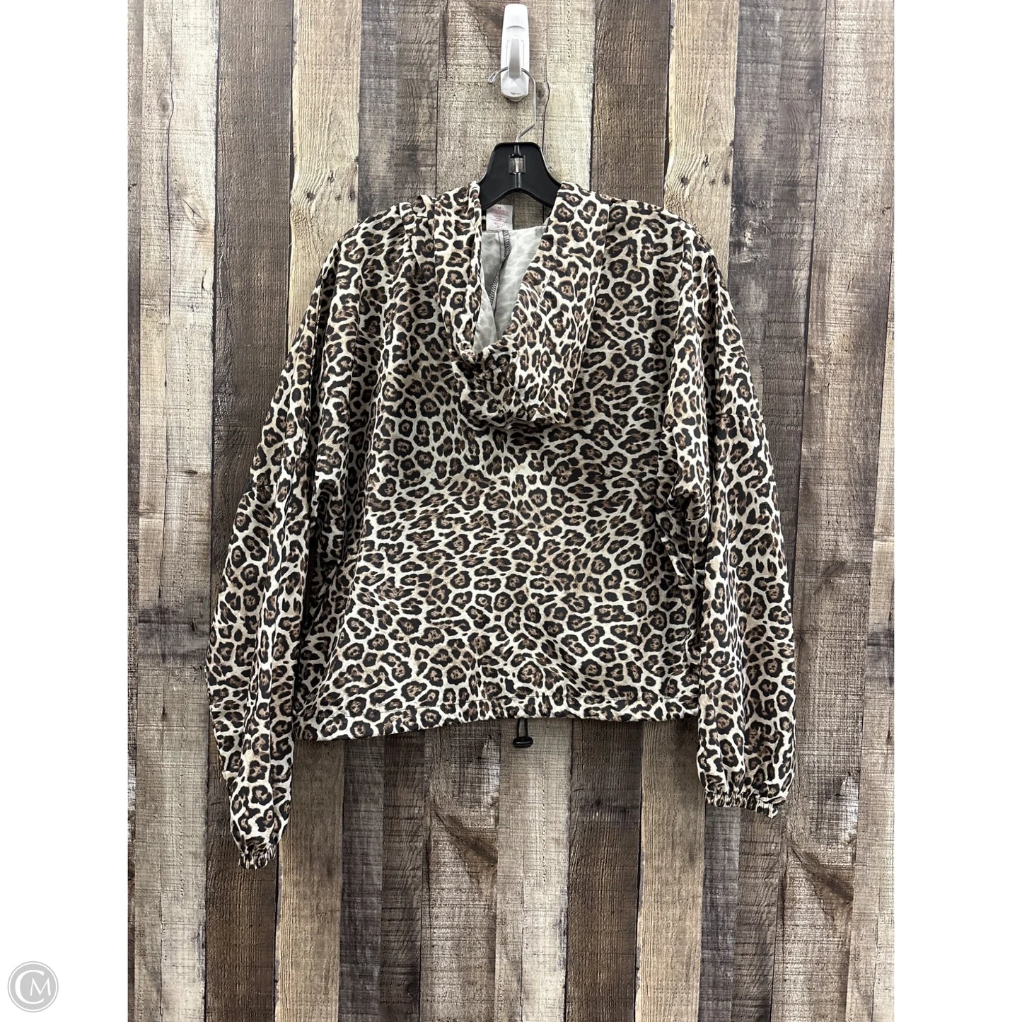 Jacket Windbreaker By No Boundaries In Animal Print, Size: L