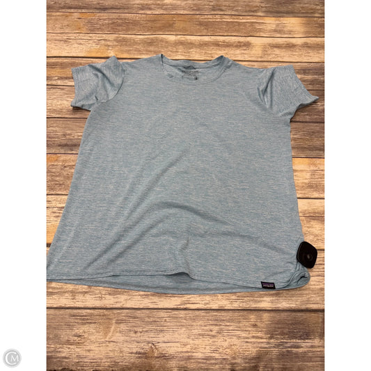 Athletic Top Short Sleeve By Patagonia In Black, Size: L