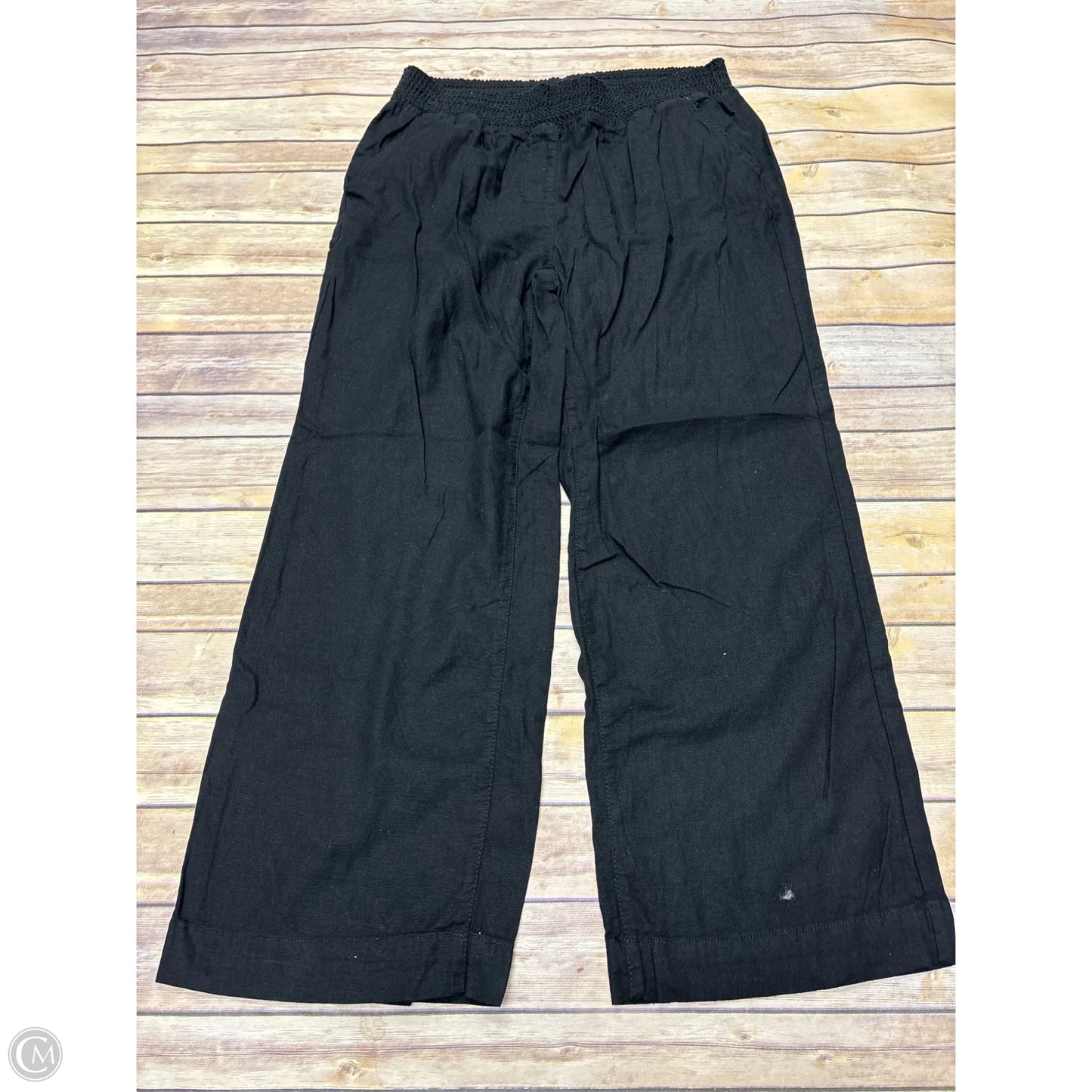 Pants Wide Leg By Briggs In Black, Size: L