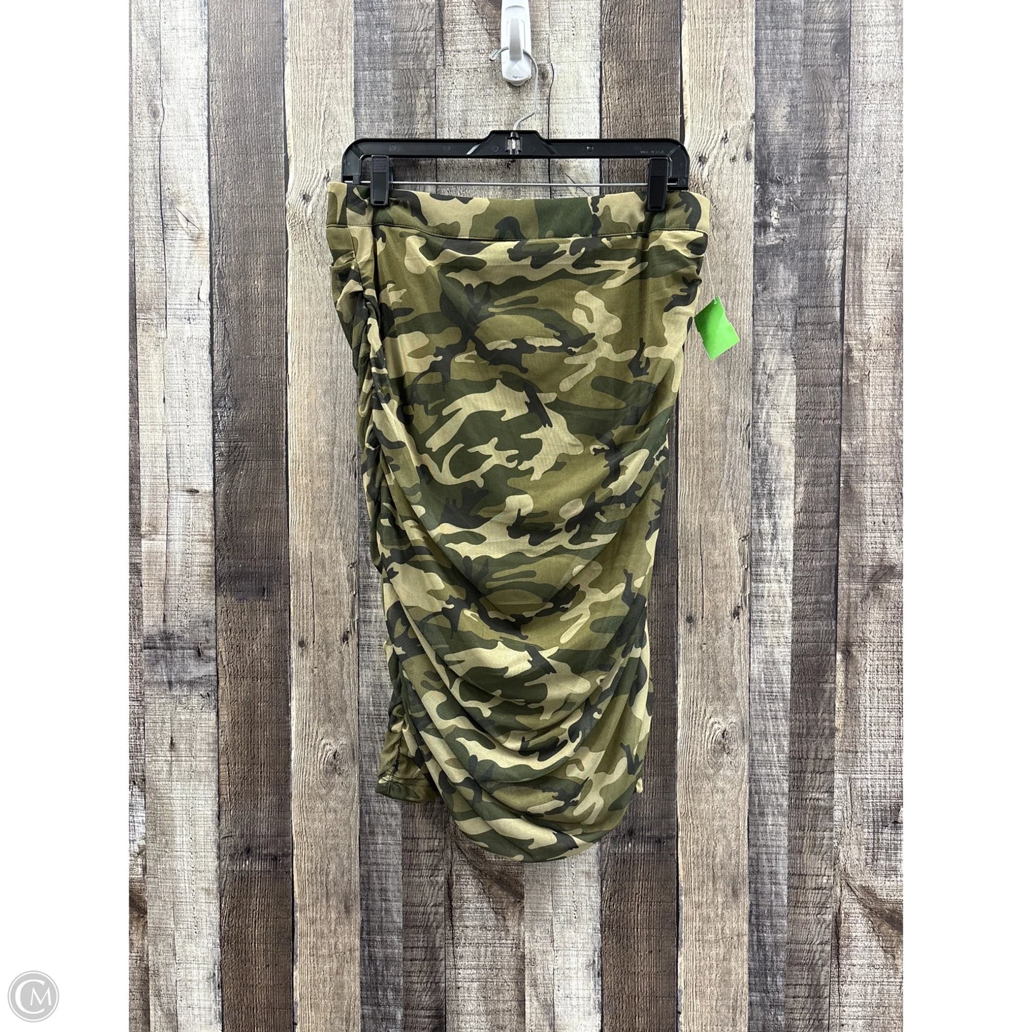 Skirt Midi By Ashley Stewart In Camouflage Print, Size: M