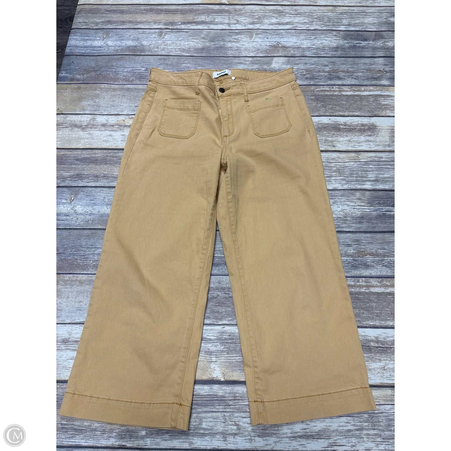 Pants Cropped By Sonoma In Gold, Size: 14
