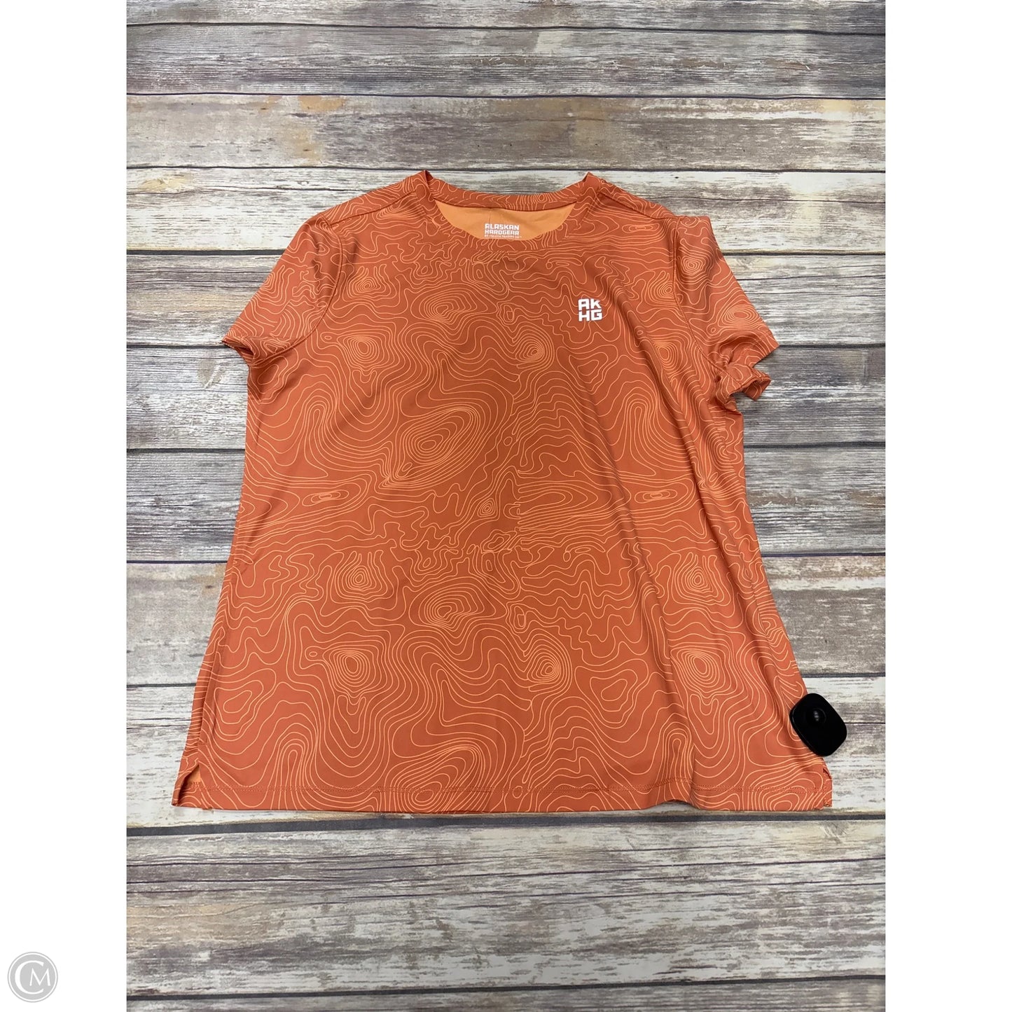 Athletic Top Short Sleeve By Cme In Orange, Size: M