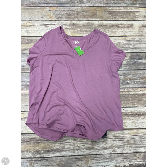 Top Short Sleeve Basic By So In Pink, Size: Xl