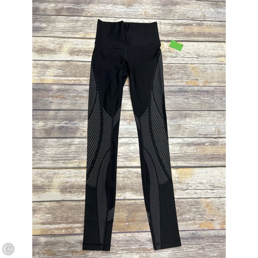 Athletic Leggings By Lululemon In Black & Green, Size: 4