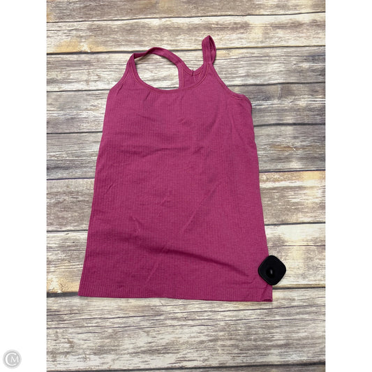 Athletic Tank Top By Lululemon In Pink, Size: 6