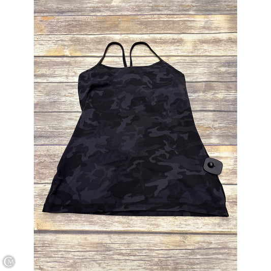 Athletic Tank Top By Lululemon In Camouflage Print, Size: 6