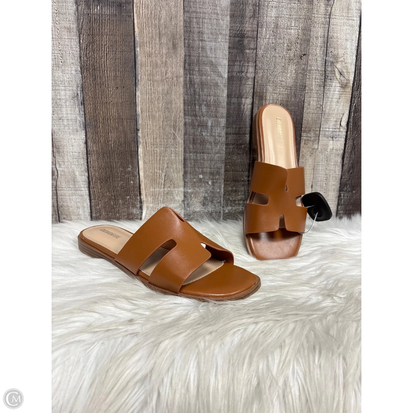 Sandals Flats By Cushionaire In Brown, Size: 9