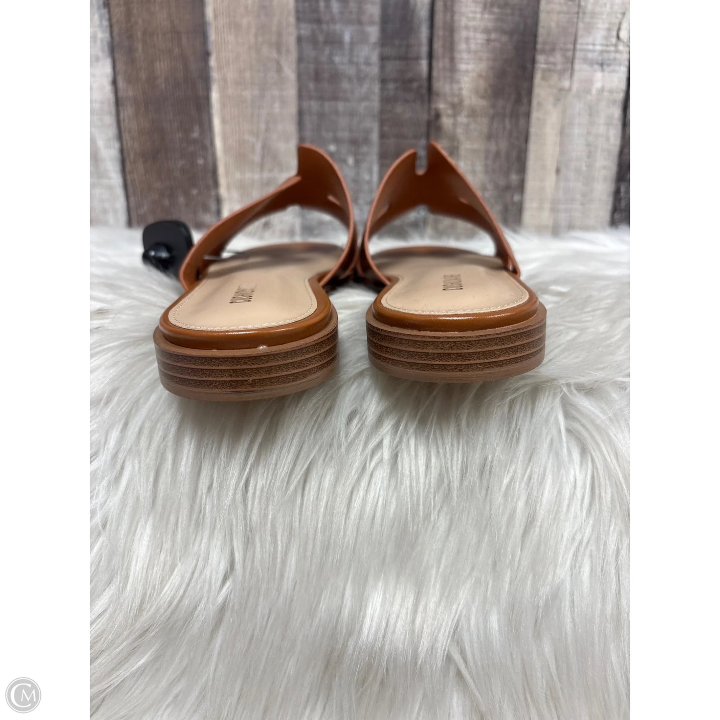 Sandals Flats By Cushionaire In Brown, Size: 9