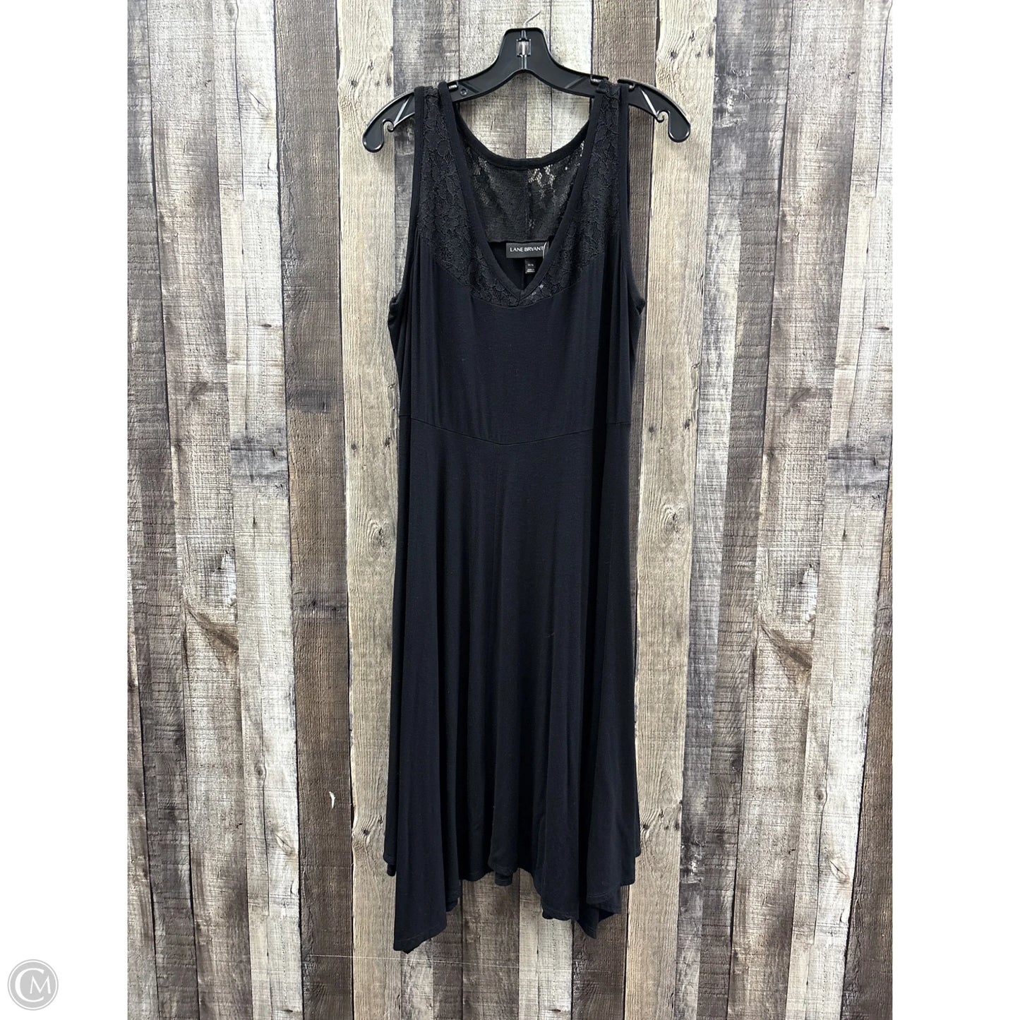Dress Casual Midi By Lane Bryant In Black, Size: L