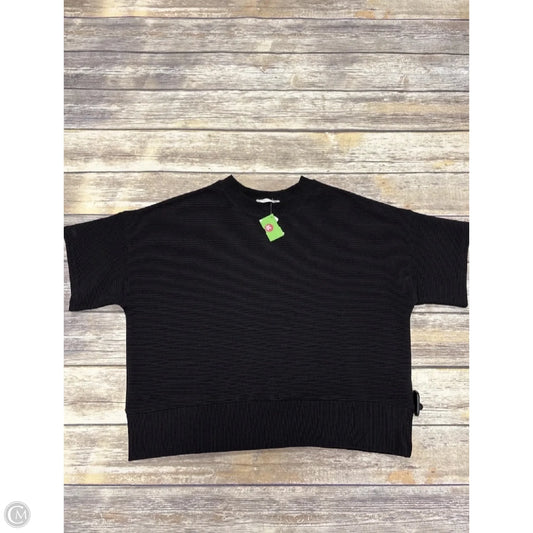 Top Short Sleeve By Zenana In Black, Size: S