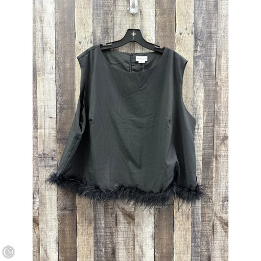 Top Sleeveless By Chicsoul In Black, Size: 3x