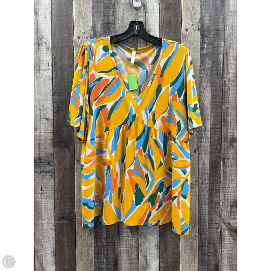 Top Short Sleeve By Mts In Multi-colored, Size: L