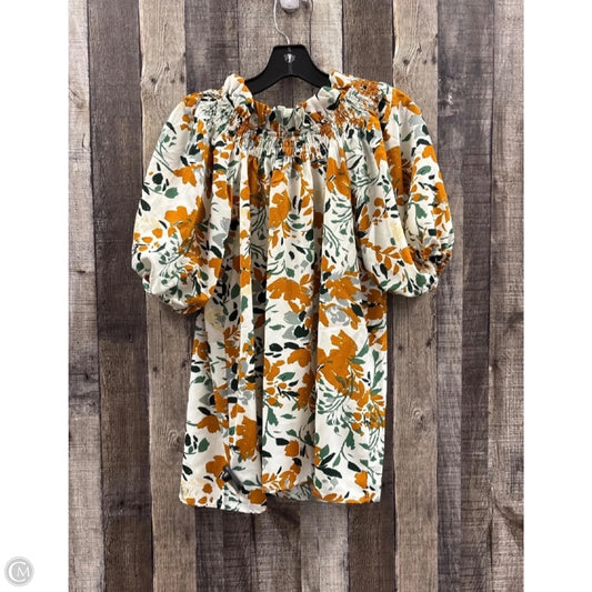 Top Short Sleeve By Cme In Multi-colored, Size: M