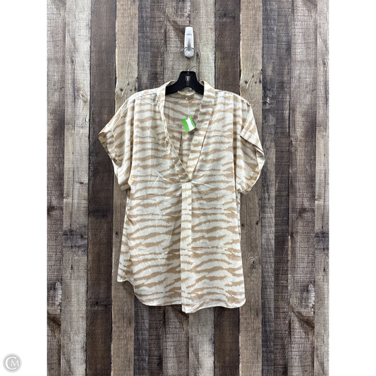 Top Sleeveless By Entro In Zebra Print, Size: L