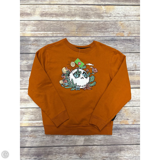 Sweatshirt Crewneck By Disney In Orange, Size: S