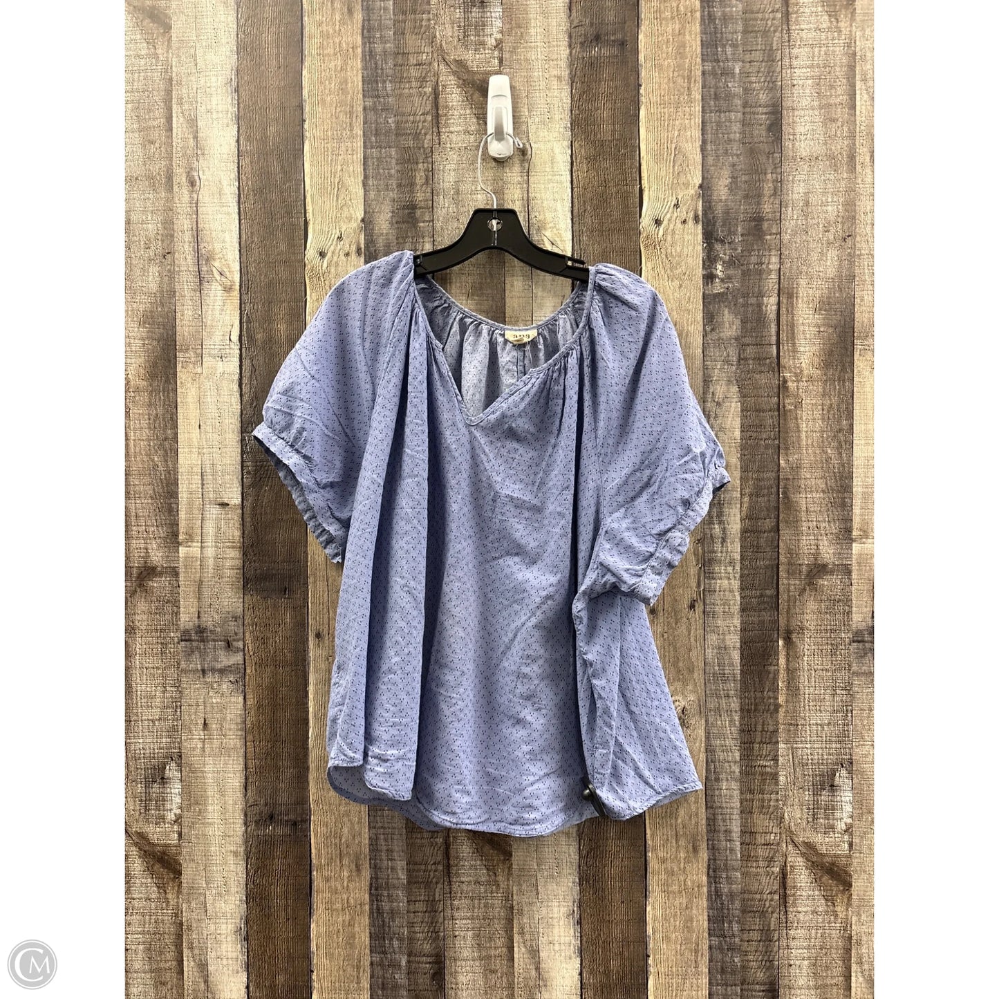 Top Short Sleeve By Ana In Purple, Size: 2x