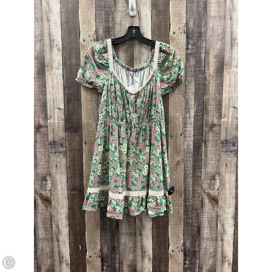 Dress Casual Short By Urban Outfitters In Floral Print, Size: S