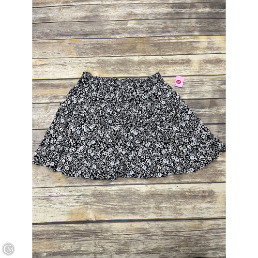 Skirt Mini & Short By Laundry In Black & White, Size: M