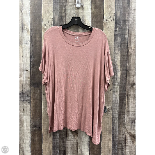 Top Short Sleeve By Maurices In Purple, Size: 1x