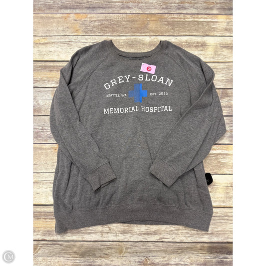 Sweatshirt Crewneck By Cme In Grey, Size: L