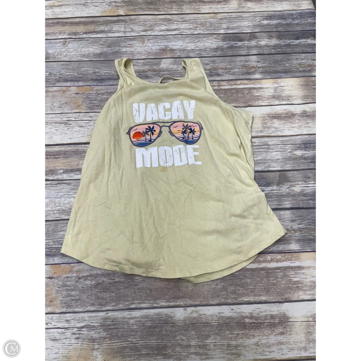 Top Sleeveless By Maurices In Yellow, Size: Xxl