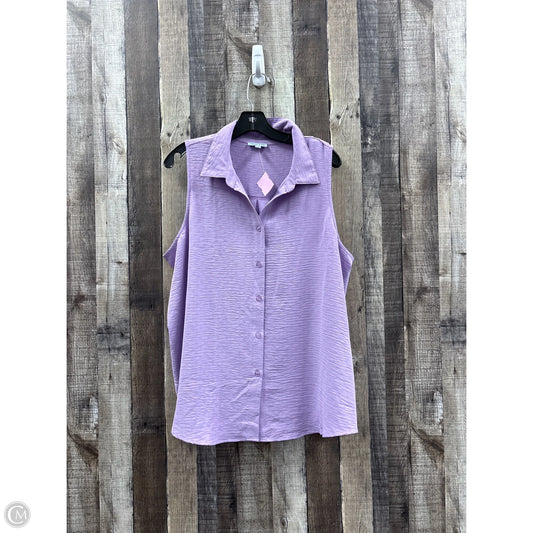 Top Sleeveless By Cme In Purple, Size: Xl