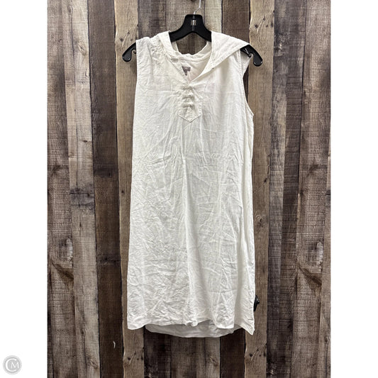 Dress Casual Midi By J. Jill In White, Size: M