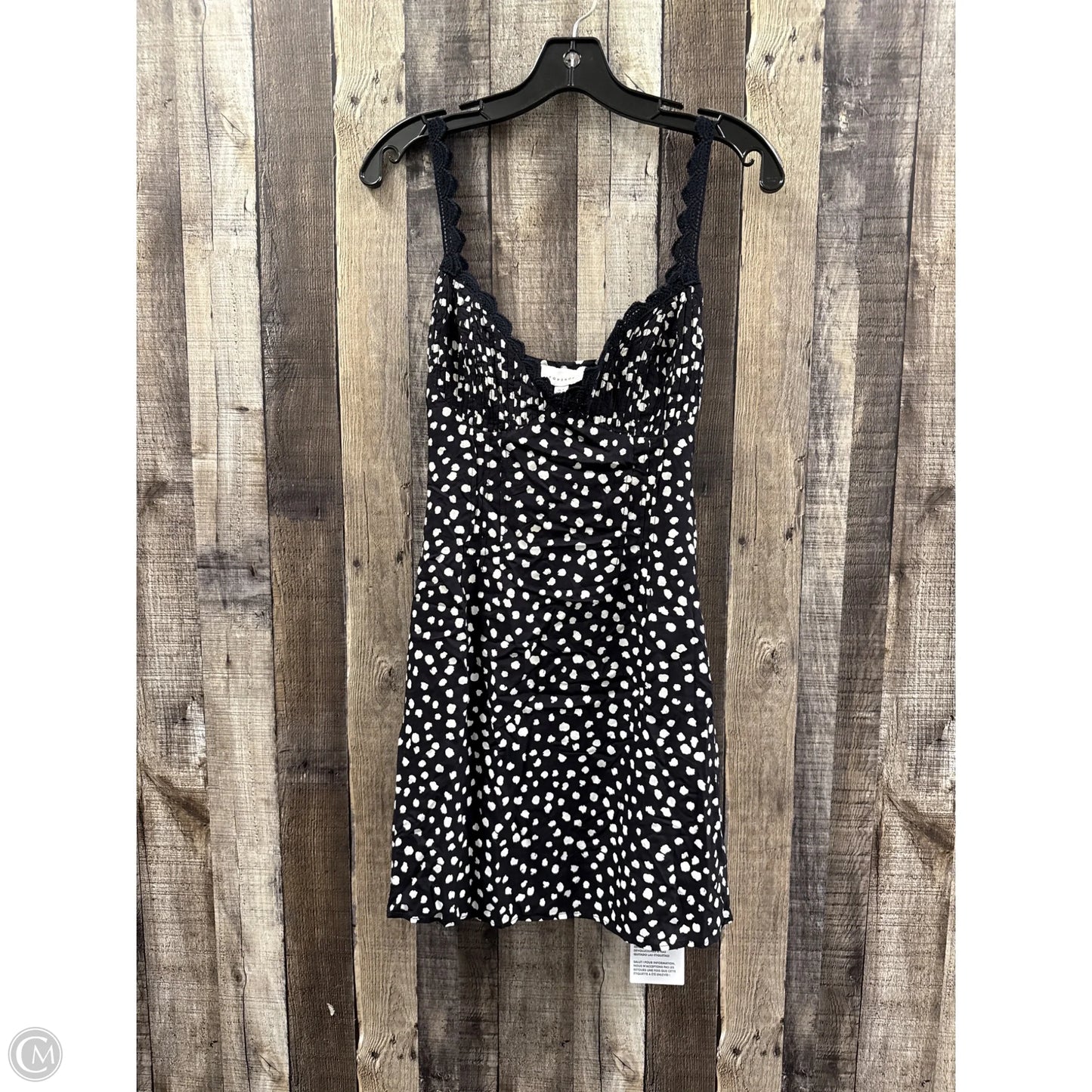 Dress Casual Short By Topshop In Black & White, Size: S
