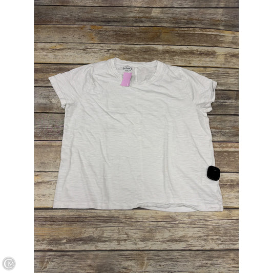 Top Short Sleeve By J. Crew In White, Size: Xl
