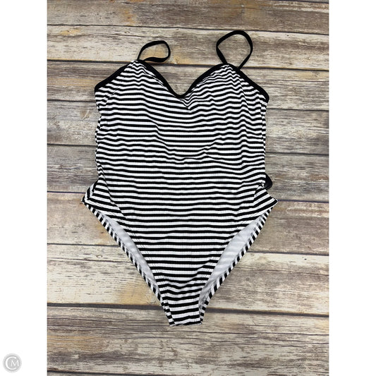 Swimsuit By Shade & Shore In Striped Pattern, Size: L
