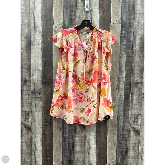 Top Sleeveless By Cme In Multi-colored, Size: L