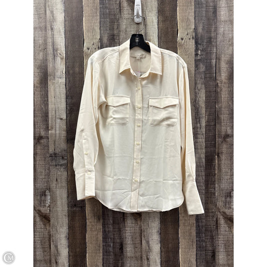 Top Long Sleeve By Loft In Cream, Size: S