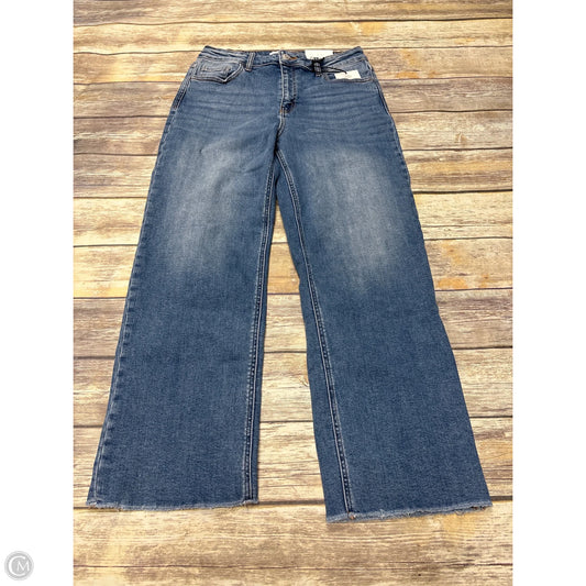 Jeans Straight By Zenana In Blue Denim, Size: 12