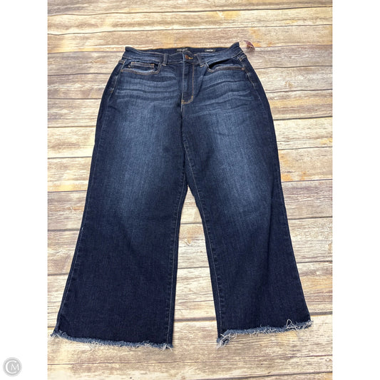Jeans Straight By Judy Blue In Blue Denim, Size: 14
