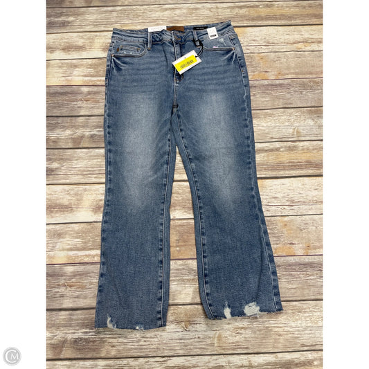 Jeans Flared By Judy Blue In Blue Denim, Size: 12