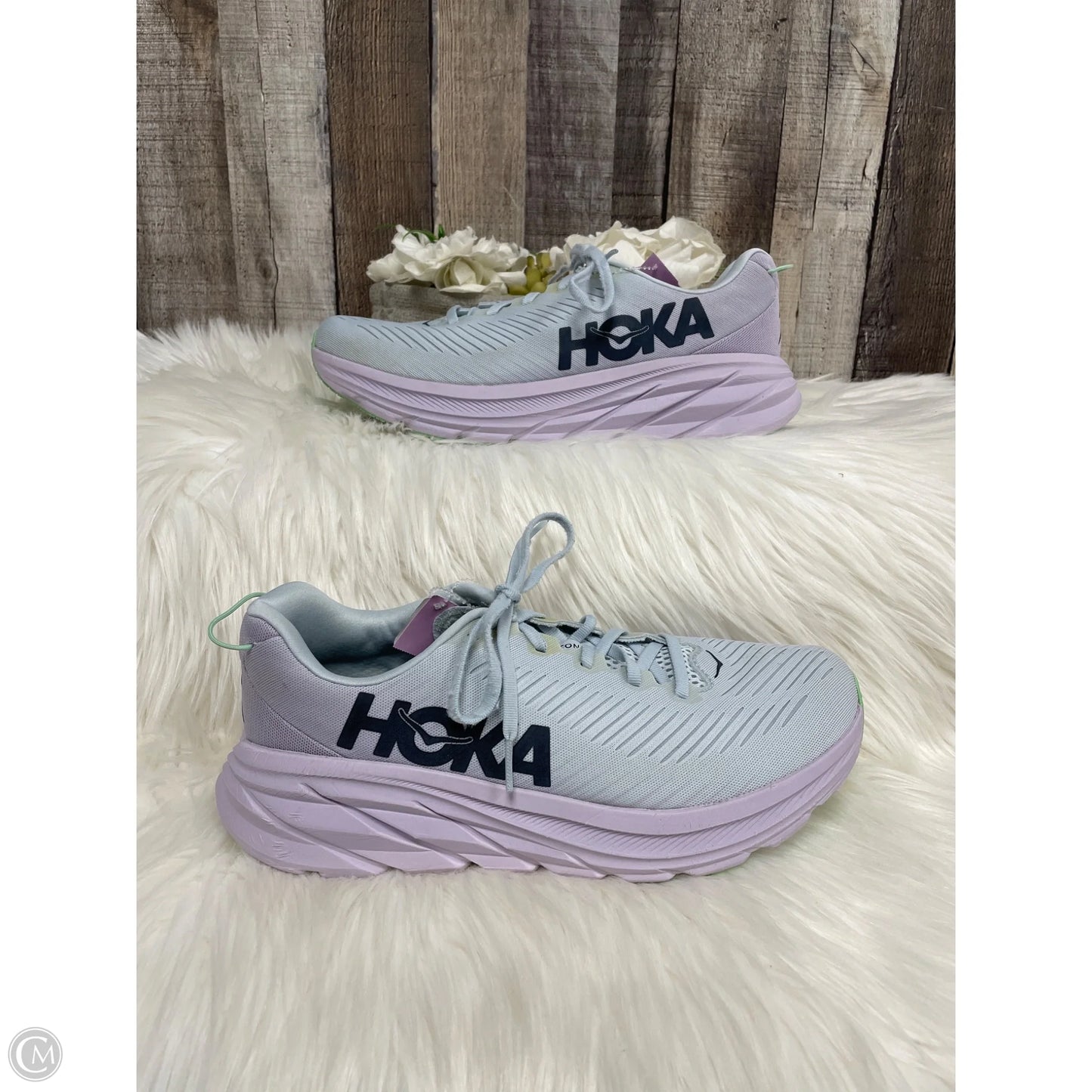 Shoes Athletic By Hoka In Grey, Size: 10