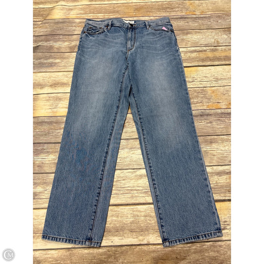 Jeans Boyfriend By Loft In Blue Denim, Size: 4