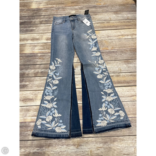 Jeans Flared By Liverpool In Blue Denim, Size: 4