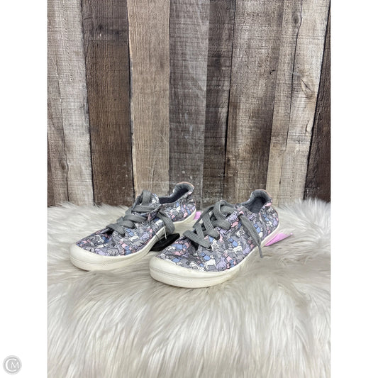 Shoes Sneakers By Bobs In Grey & Pink, Size: 8.5