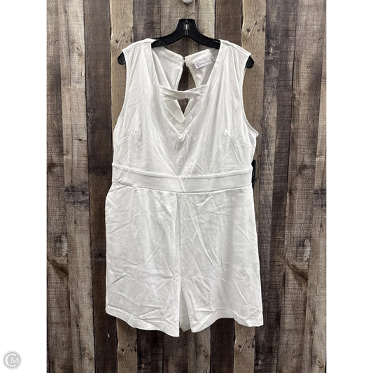 Romper By New York And Co In White, Size: Xxl